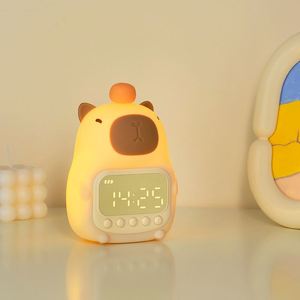 Smart Alarm <b>Clock</b> Night Light - Bedroom Bedside Lamp & Decorative Mood Light Friendly Digital Controls for Both <b>Kids</b> and Adults - Product Image 1
