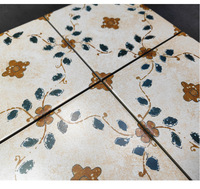 Carreaux de céramique décoratifs de style rétro français pour la maison : une touche de beauté florale unique pour salle de bain et salon