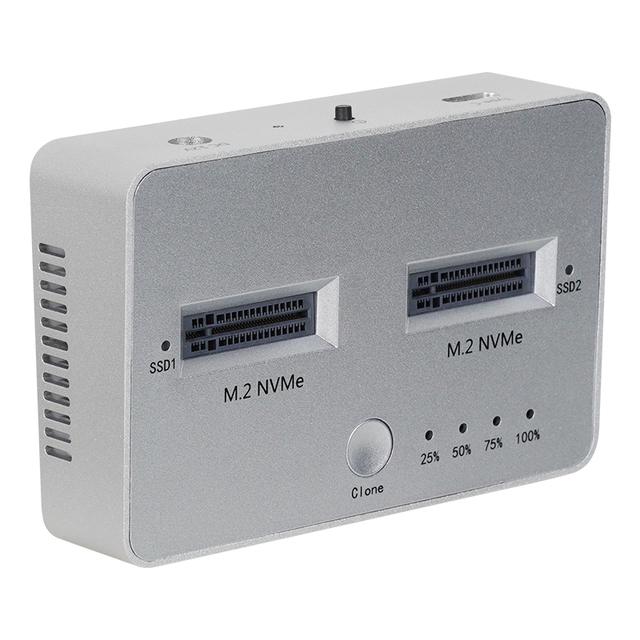 VCOM USB Type C SSD Clone Docking Station M.2 NVMe Hard Drive Data Cloning for M B Key 2280/2260/2242/2230 SSD Enclosure