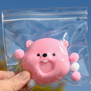 Giocattolo di decompressione melma con rubino e rubino Suishy piccolo castoro lento rimbalzo per bambini Pinch Music - Product Image 3