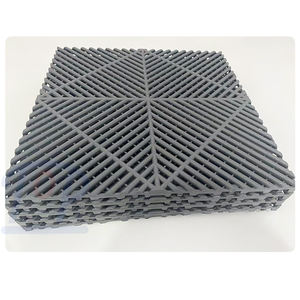 Vente directe d'usine Carreaux de sol en plastique pour garage à emboîter pour salle de lavage de voiture de garage - Product Image 2