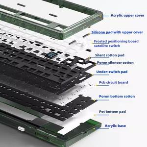 Clavier mécanique LEOBOG K81 Pro KIT 3 modes sans fil, rétroéclairage RVB, clavier de jeu, interrupteur interchangeable de type <span class=keywords><strong>MX</strong></span> pour Win/Mac/PC - Product Image 4