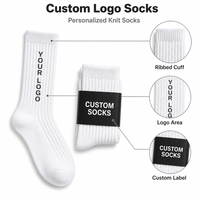 Chaussettes de sport en coton respirantes et absorbantes pour hommes, avec coussinets, pour la course à pied, la gym et l'entraînement, chaussettes personnalisées
