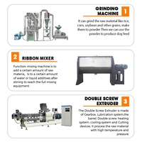 Extrudeuse de production continue à faible bruit, entièrement automatique, haute performance, équipement de fabrication de croquettes, machine à nourriture pour animaux de compagnie