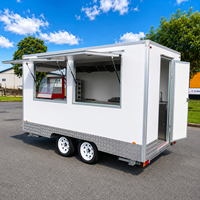 Nouvelle remorque de type conteneur pour la vente de café, hamburgers, frites, glaces, barbecue, bus de restauration mobile, conforme aux normes CE et DOT