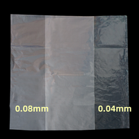 Sacs en plastique plats PE à approvisionnement direct d'usine Tailles personnalisables en matériaux neufs pour le stockage à domicile