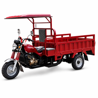 Tricycle utilitaire motorisé à deux places, construction en fer, grande capacité pour l'agriculture et le commerce
