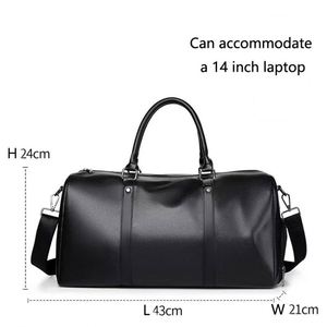 PU Vegan <b>Leather</b> Duffel <b>Bag</b> with Geometric Pattern Zipper Closure for Fashion Weekender <b>Overnight</b> Gym or Outdoor Adventures - Product Image 2