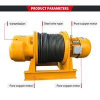 Treuil électrique 1000 kg 220 V à câble métallique robuste de haute qualité, vente chaude