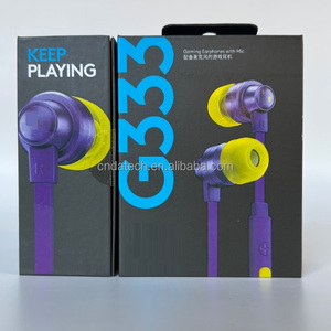 Casque <span class=keywords><strong>de</strong></span> jeu <span class=keywords><strong>filaire</strong></span> intra-auriculaire étanche G333 avec micro, commandes <span class=keywords><strong>de</strong></span> volume, réduction <span class=keywords><strong>de</strong></span> <span class=keywords><strong>bruit</strong></span>, écouteurs intra-auriculaires pour Logitech - Product Image 3