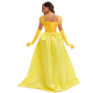 Halloween Anime personnage <span class=keywords><strong>Belle</strong></span> robe <span class=keywords><strong>belle</strong></span> <span class=keywords><strong>et</strong></span> <span class=keywords><strong>la</strong></span> bête princesse Cosplay avec jupe soutien femme TV & Movie Costume - Product Image 4