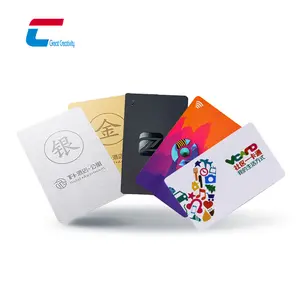 Ukuran kartu kredit kartu pintar bergaris magnetik Kosong PVC dapat dicetak