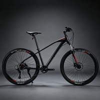 Vélo de montagne en alliage d'aluminium, 24 vitesses, cadre entièrement amorti, freins à disque, roues de 27 pouces, selle ergonomique pour le cross-country/le descente