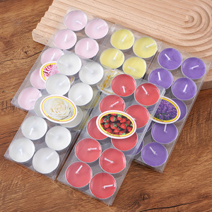 100 pièces Bougies chauffe-plat en cire de soja d'aromathérapie européenne non parfumées, 1,5 heure, sans fumée, faites à la main, spirituelles - Product Image 5
