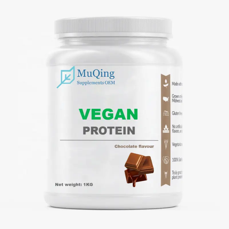 Großhandel reines veganes Protein pulver mit Schokoladen geschmack für gute Muskeln