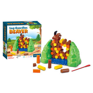 Jeu <span class=keywords><strong>de</strong></span> <span class=keywords><strong>société</strong></span> éducatif en plastique pour enfants : Jeu <span class=keywords><strong>de</strong></span> protection des bâtons par le renard et le castor, jouet <span class=keywords><strong>de</strong></span> logique - Product Image 4