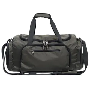 Heavy Duty Large Fitness Travel Bag com compartimento de sapato Alta Qualidade poliéster esportes design personalizado mochila de ginástica dos homens