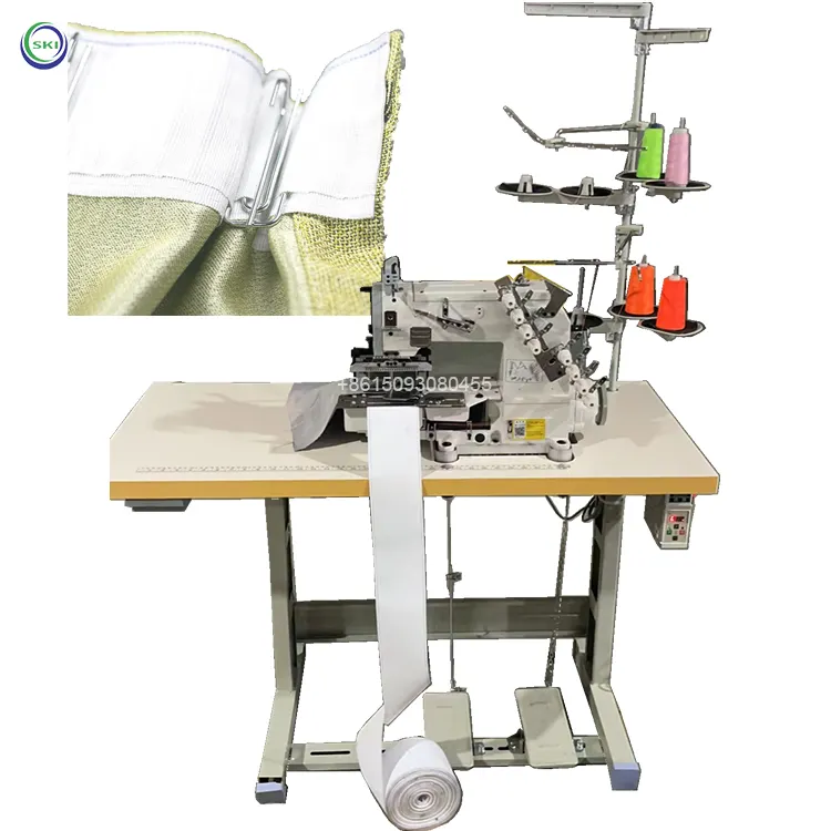 Máquina de coser con 4 agujas, dobladillo de cortina automático