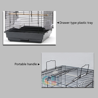 Cage à oiseaux en métal Offre Spéciale cage d'élevage cage à oiseaux avec support cage pour animaux de compagnie canari maison