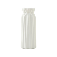 Vase en céramique blanc moderne, simple et créatif pour arrangement floral de bureau haut de gamme, table à manger, salon, fleurs fraîches