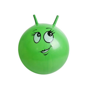 Balle de <span class=keywords><strong>Yoga</strong></span> Anti-éclatement pour enfant et adulte, 45cm, LOGO personnalisé OEM de dessin animé, équilibre écologique, entraîneur de saut en PVC avec poignée - Product Image 6