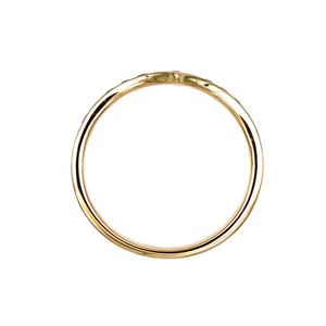 18K Gold V-Shaped Pave Ruby Ring Minimalist Stackable Wedding Band Luxury <b>Women</b> Jewelry - Product Image 2