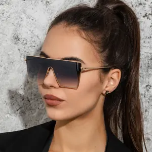 대형 스퀘어 프레임 안티 UV Lunettes 드 Soleil 하이 퀄리티 복고풍 도매 사용자 정의 여성 안경 선글라스