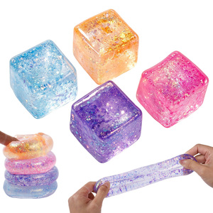 Hot Sale Maltose Ice Cube Soft Squeeze Toy Slow <b>Rebound</b> Stress Relief Fidget Toy - Product Image 1