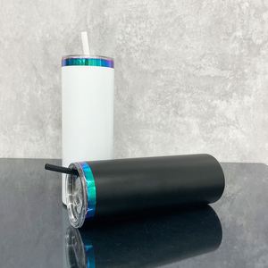 Gobelet droit vert miroir de 20 oz pour gravure au laser - Product Image 2