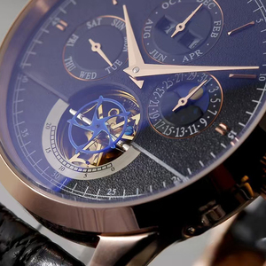 Regalos para Hombre, Reloj Automático con Cristal de Zafiro, Calendario Perpetuo, Fase Lunar, Día, Fecha, Mes y Año, con Gran Complicación y Tourbillon - Product Image 4