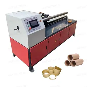 Sell PLC control cardboard paper tube core cutter making machine paper round cutter knives tube pipe cutter cutting machine