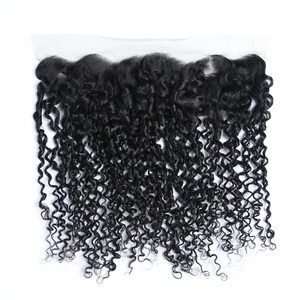 Proveedores de Cabello Rizado, 10 Pulgadas-22 Pulgadas # N Pixie Curl Kinky Curl Italian Curl 13X4 Frontal de Encaje Transparente - Product Image 1
