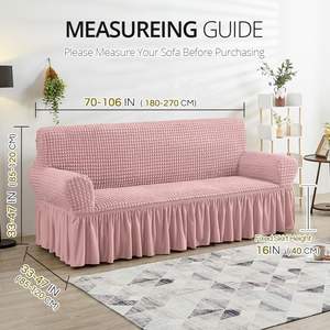 Funda Elástica para Sofá con Volantes, Funda Personalizada para Sofá de 3 Plazas, Venta al Por Mayor - Product Image 3