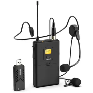 Fifine K031b USB-Mikrofon Drahtloses Headset Ansteck mikrofon Schnur lose Mikrofone für Vorlesung lehrer