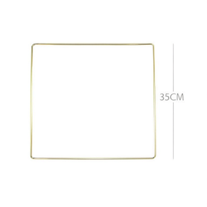 Anello Metallico Quadrato Ilan 35Cm Rinforzato per Creazioni in Macramè - Product Image 1