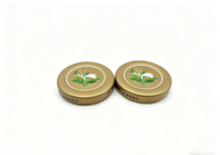 Precio de Fábrica al por Mayor, Botellas de Vidrio para Bebidas Enlatadas de 48 mm con Impresión Personalizada, Tapas Metálicas de Acero Inoxidable y Hojalata de Grado Alimenticio