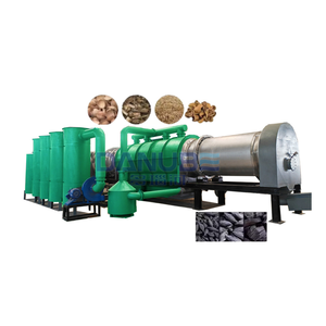 Horno de Carbonización Continua de Alta Capacidad para Aserrín y Cáscara de Palma, Máquina para Hacer Carbón - Product Image 1