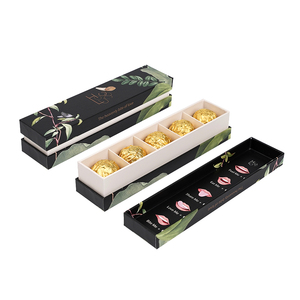 Boîte à dessert à rabat de luxe pour biscuits au <span class=keywords><strong>chocolat</strong></span> et macarons, lamination brillante et gaufrage personnalisés pour l'emballage cadeau - Product Image 4