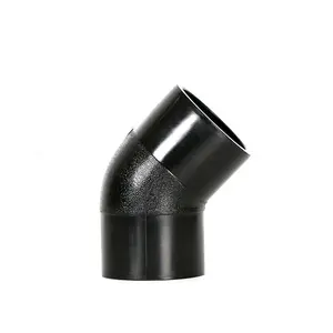 Wholesale ISO Standard HDPE Pipe Fittings Butt Fusion 45 Degree Elbow
