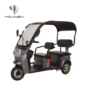 YOUNEV Wholesale Prices Electric Small Batterie Family Tricycle 3 Wheel Passenger Tricycle For Leisure