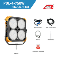 Saturn (PDL) 4-750W Lumière LED pour photographie, éclairage continu haute puissance, lumière professionnelle pour le cinéma et la télévision, ShootingSpace
