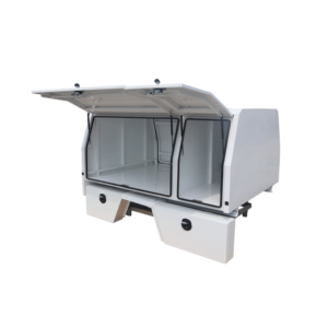 <b>Heavy</b>‑Duty Aluminum Ute Canopy With Built‑In Side Drawer <b>Tool</b> <b>Boxes</b> Combo Pickup Truck Storage Canopy Custom Size Color Compartm - Product Image 4
