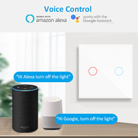 Interrupteur électrique tactile JRUMP 86, norme EU/UK, panneau en verre, lumière intelligente Wifi, interrupteur intelligent pour la maison, Homekit