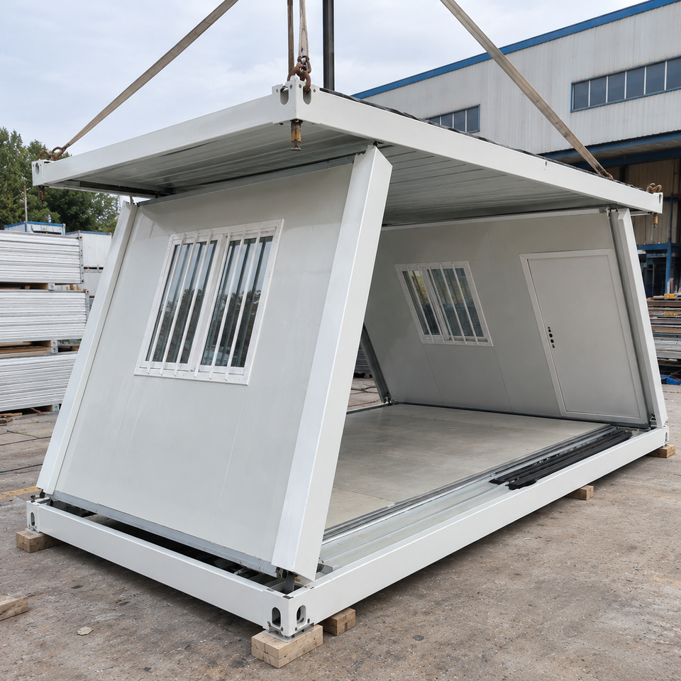 Module Container Office Modular Z-Type Square Folding Container House Office Warehouse Shop ...