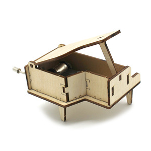 Caja de música de piano de madera, juguete educativo DIY STEM para niños de 8 a 13 años, modelo artesanal unisex - Product Image 2