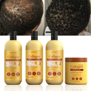 Kollagen-Haarmaske Pflegende Erfrischende Ölkontrolle Anti-Haarausfall Anti-Schuppen-<span class=keywords><strong>Shampoo</strong></span> Haarpflege-Set - Product Image 2