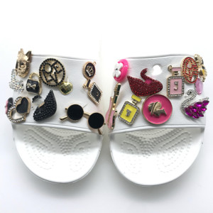 Breloques décoratives pour chaussures en métal et strass, écologiques, 2-4 cm, motif crocodile, accessoires de chaussures, clip d'embellissement - Product Image 5