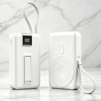 Powerbank Portabel Nirkabel 10000 Sumber Daya Mobile Tipis Kecil Power Bank Magnetik 30000 Mah