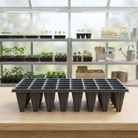 Pots hydroponiques carrés en plastique de qualité supérieure, plateau de semis pour pépinière, pot de propagation et de germination pour serre