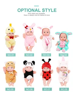 Boneka Mata Besar Cantik 6 Inci Hadiah Anak Perempuan Cantik Wajah Asia Timur Tengah Boneka Bayi dengan Tas Tangan untuk Anak-anak